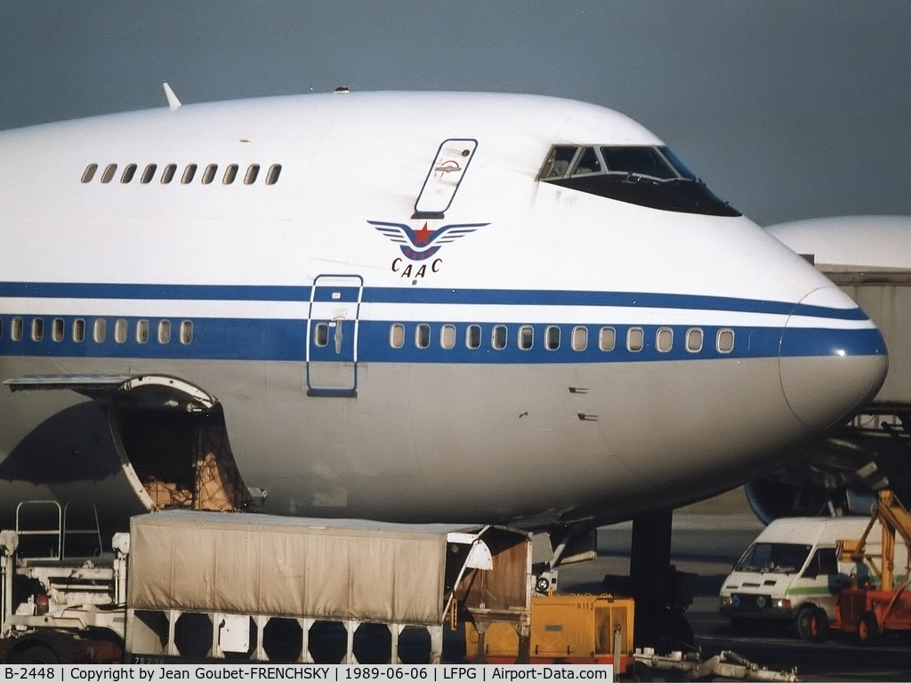 B-2448, 1985 Boeing 747-2J6B C/N 23461, CAAC Air China at CDG T1