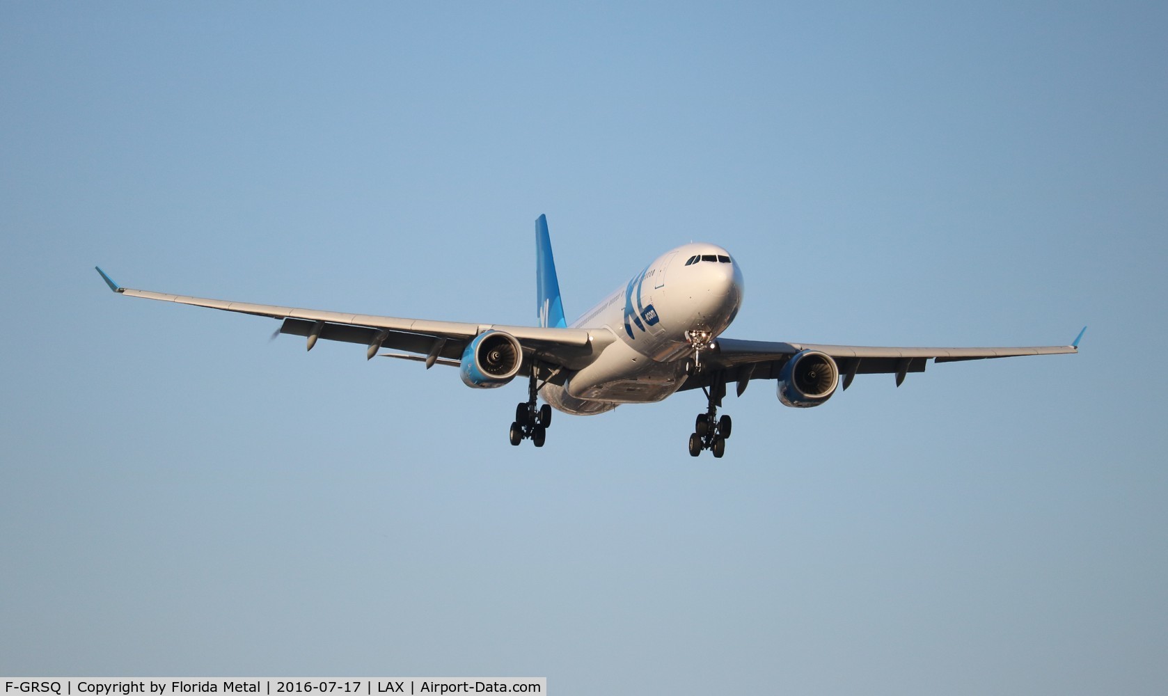 F-GRSQ, 2002 Airbus A330-243 C/N 501, XL Airways