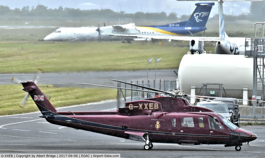 G-XXEB, 2009 Sikorsky S-76C C/N 760753, Belfast City.  The Queen’s Helicopter Flight Sikorsky S-76C (G-XXEB) arriving.