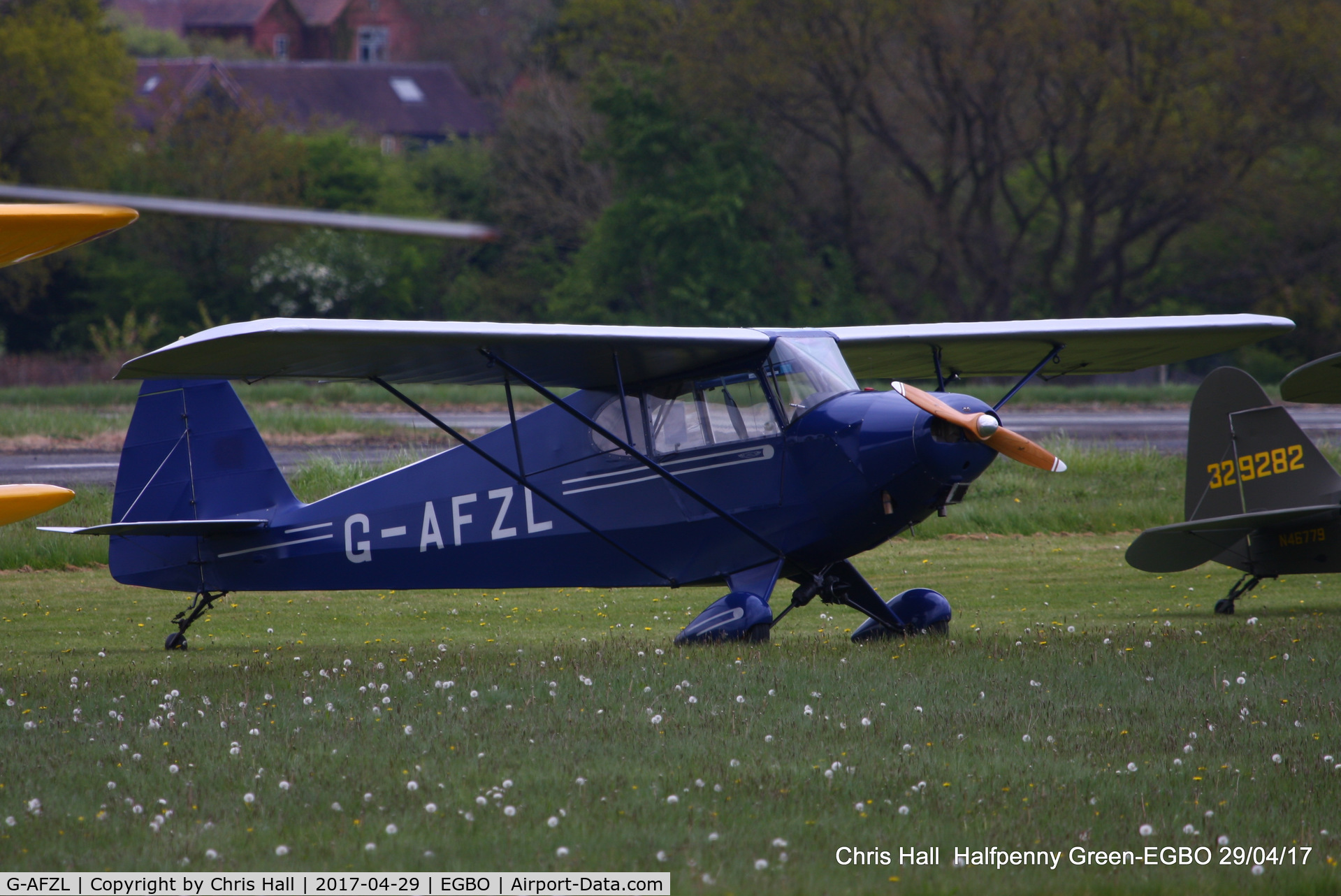 G-AFZL, 1939 Porterfield CP-50 Collegiate C/N 581, at the Radial & Trainer fly-in