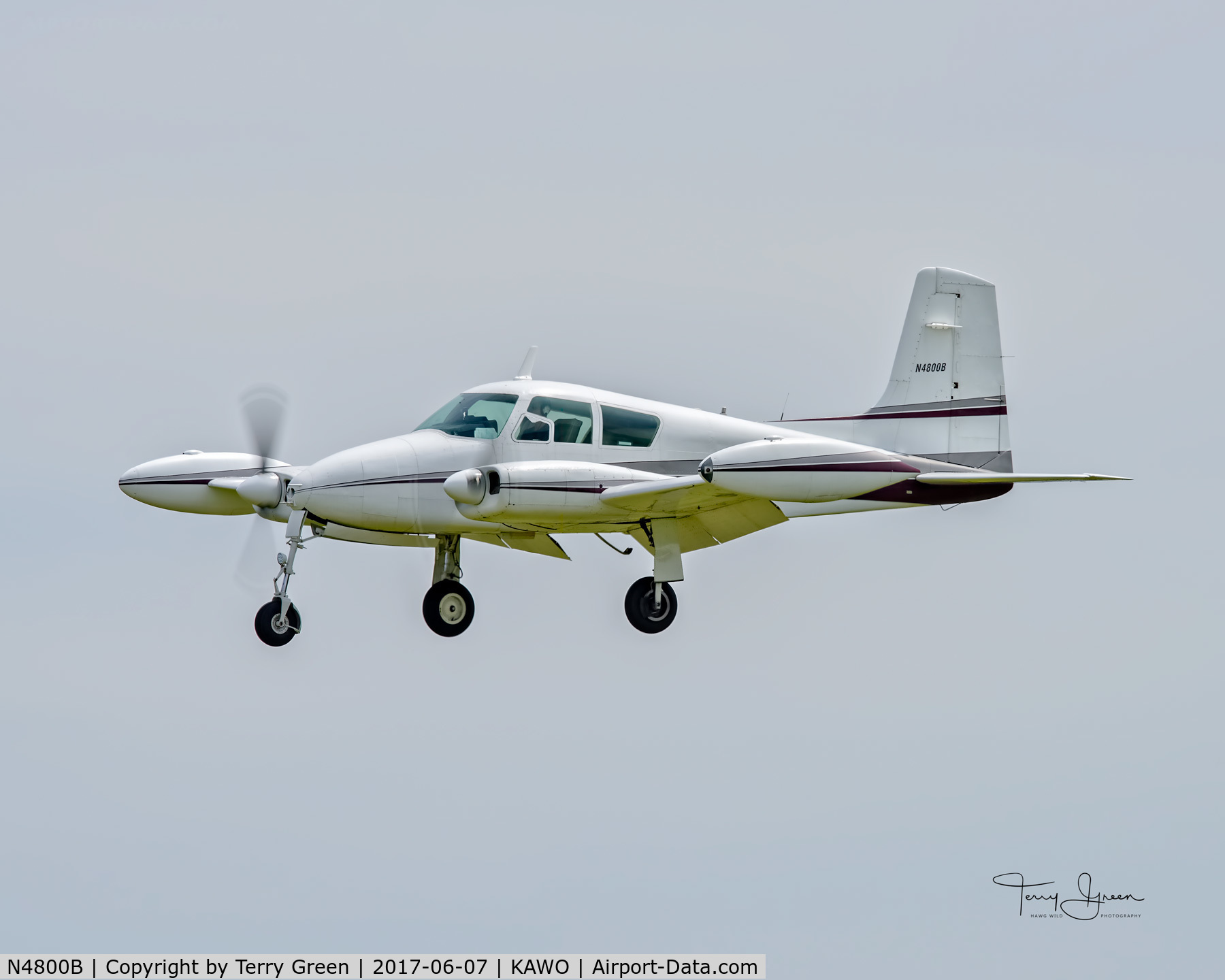 N4800B, 1955 Cessna 310 C/N 35100, KAWO