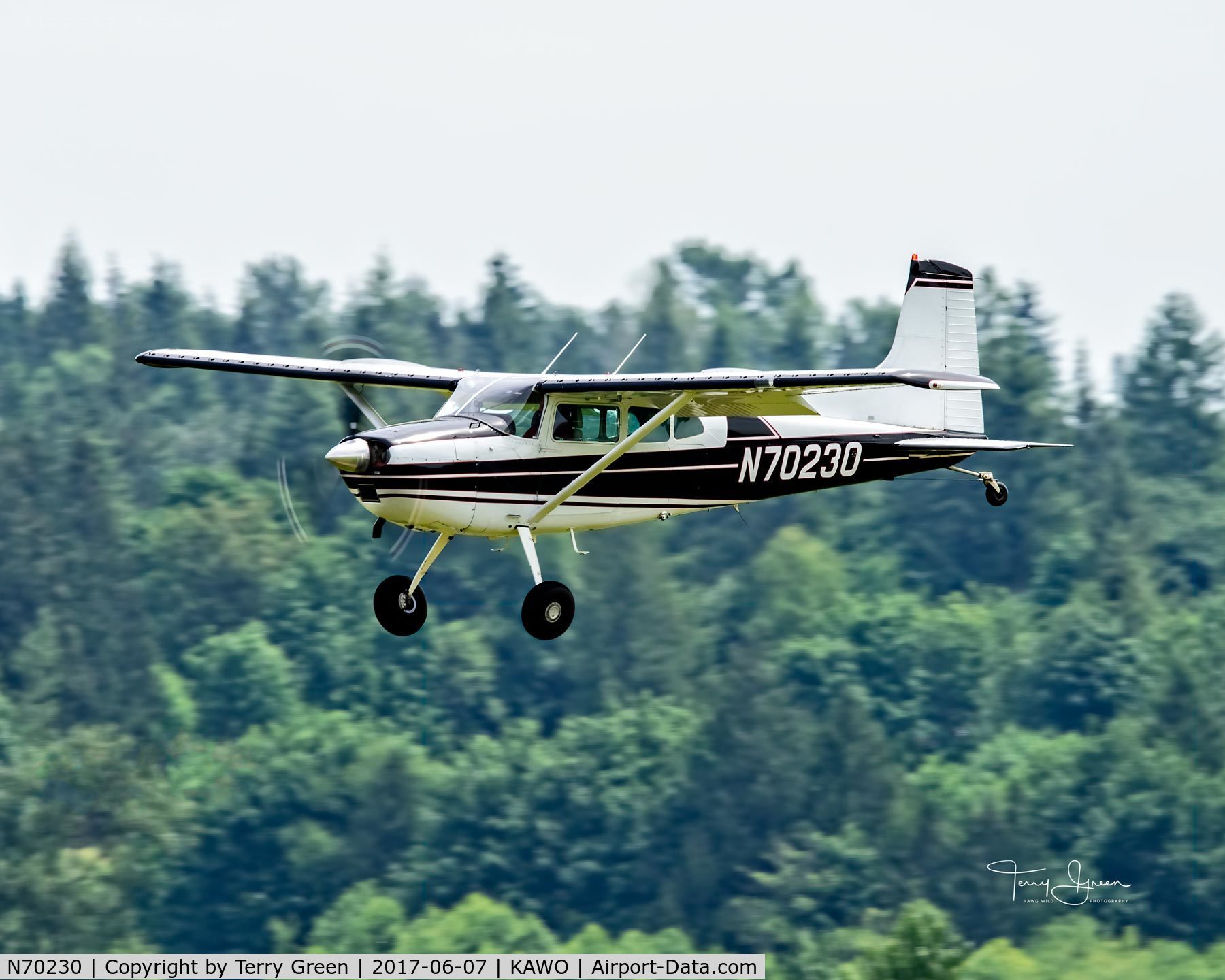N70230, Cessna A185E Skywagon 185 C/N 18502072, KAWO