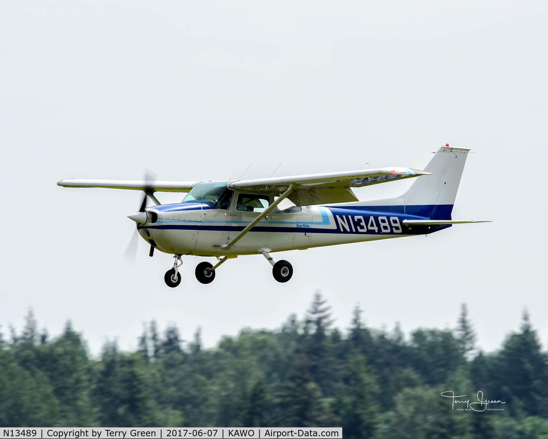 N13489, 1973 Cessna 172M C/N 17262789, KAWO