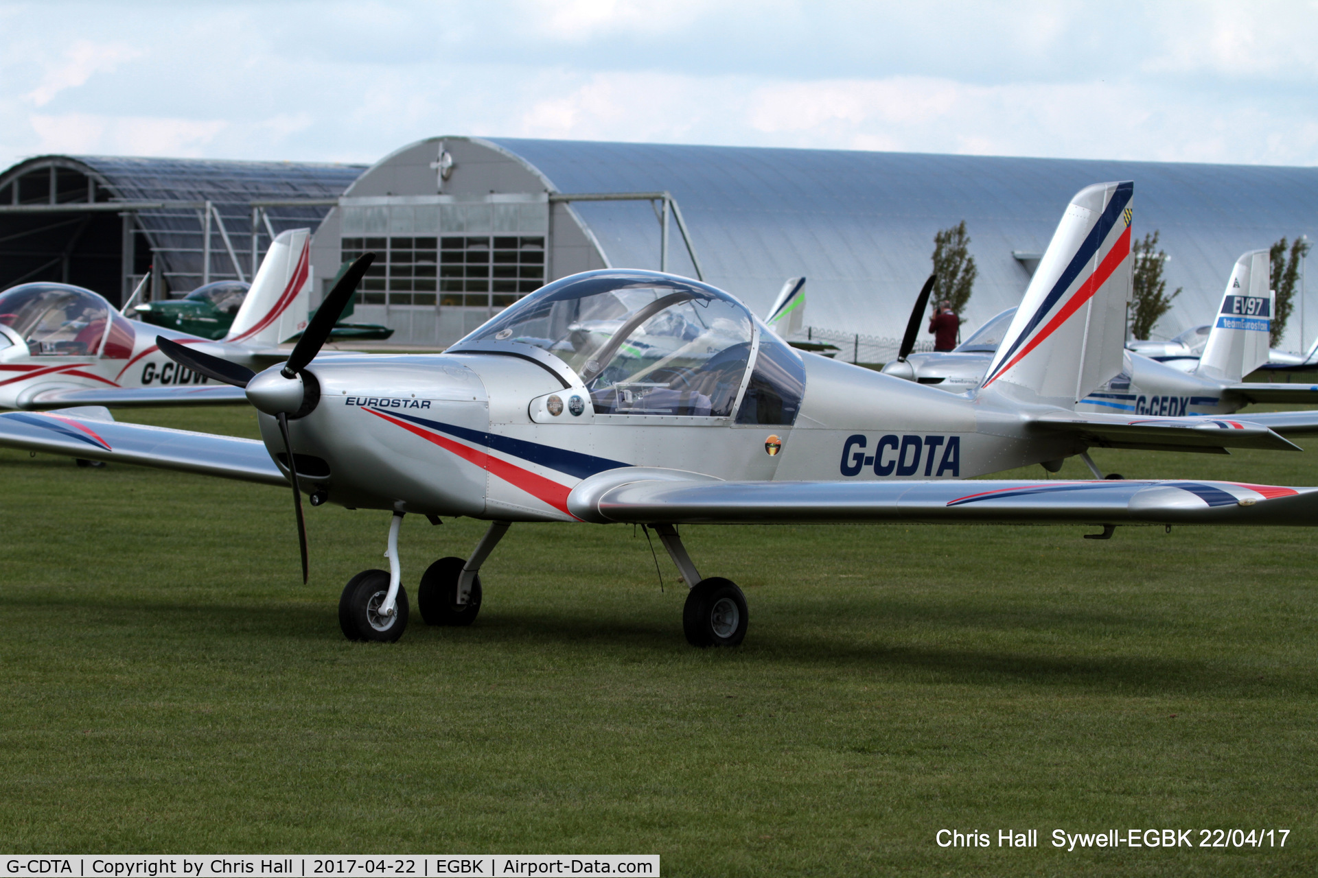 G-CDTA, 2005 Cosmik EV-97 TeamEurostar UK C/N 2509, at the EV-97 fly in. Sywell