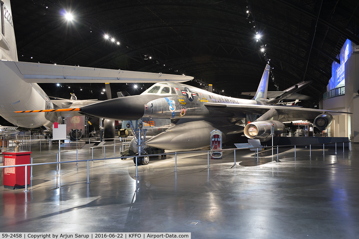 59-2458, 1959 Convair B-58A Hustler C/N 61, On display at the National Museum of the U.S. Air Force.