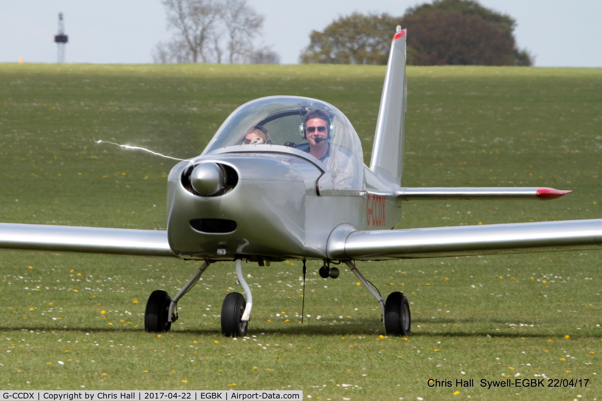 G-CCDX, 2003 Aerotechnik EV-97 Eurostar C/N PFA 315-14013, at the EV-97 fly in. Sywell