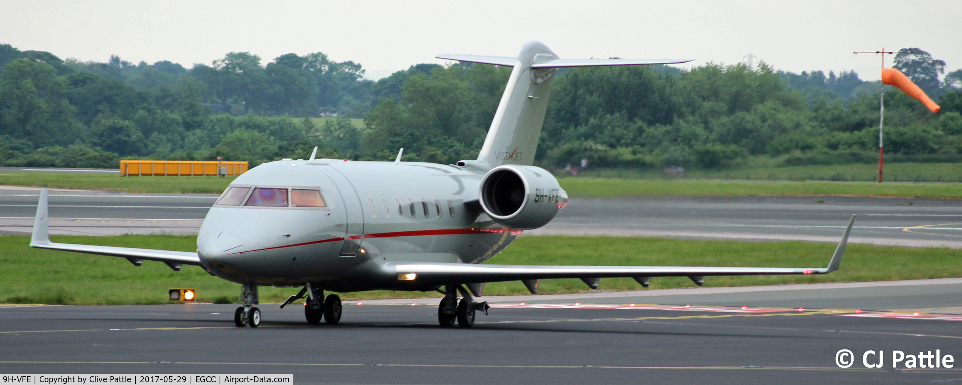 9H-VFE, 2014 Bombardier Challenger 605 (CL-600-2B16) C/N 5974, Pictured at Manchester EGCC