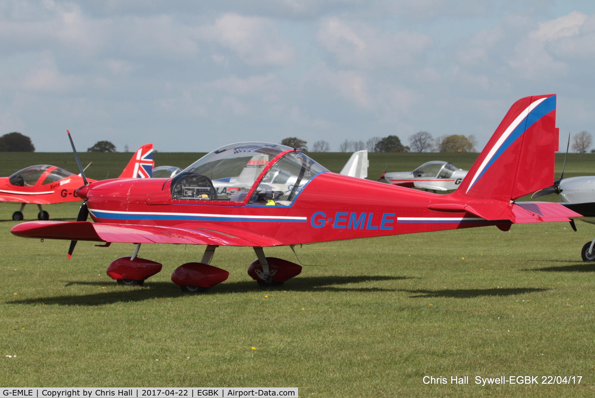 G-EMLE, 2004 Aerotechnik EV-97 Eurostar C/N PFA 315-14251, at the EV-97 fly in. Sywell