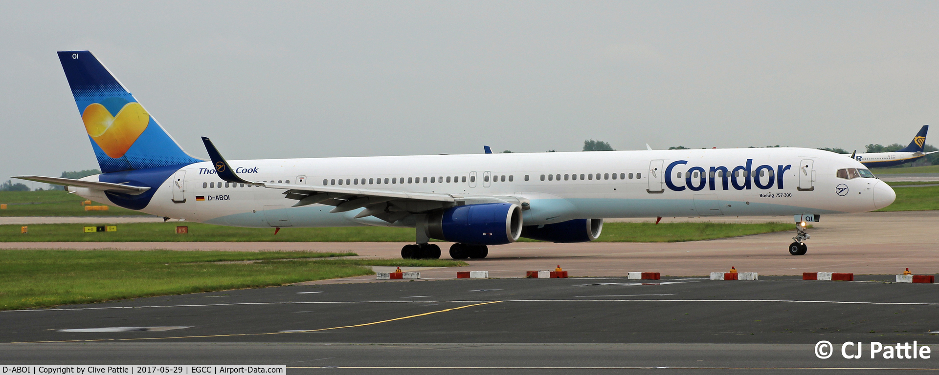 D-ABOI, 2000 Boeing 757-330 C/N 29018, Pictured at Manchester EGCC