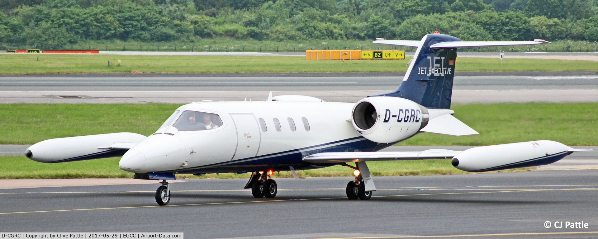 D-CGRC, 1979 Gates Learjet 35A C/N 35-223, Captured at Manchester EGCC