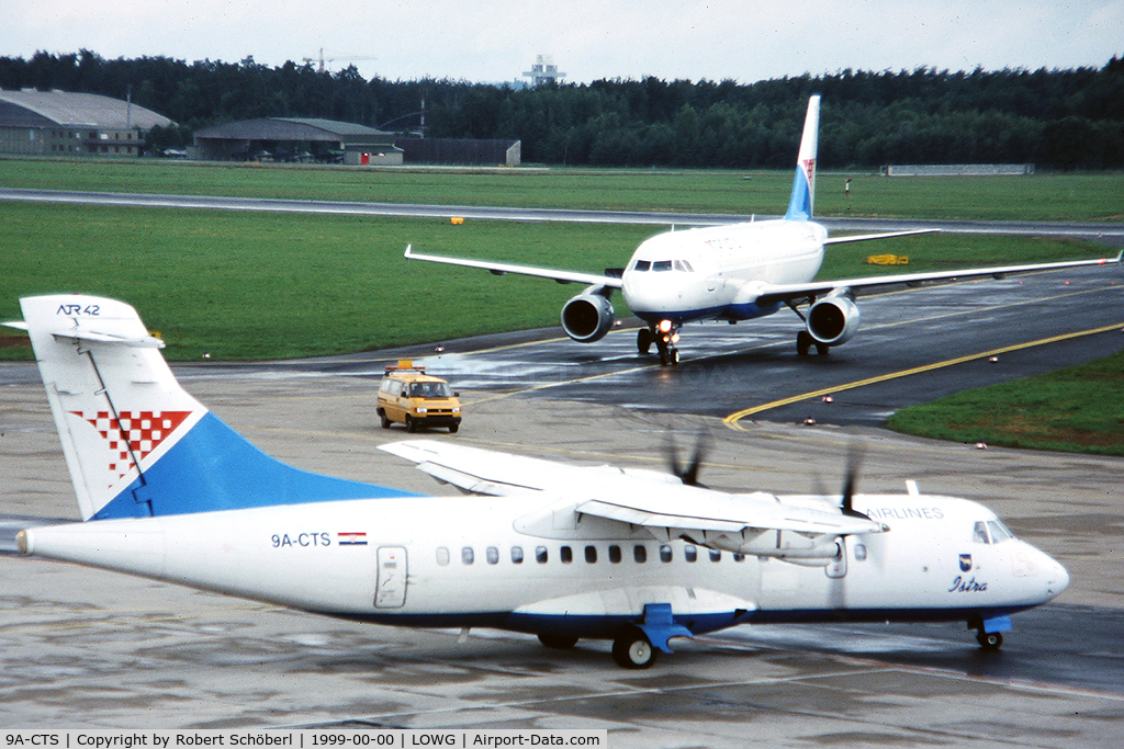 9A-CTS, 1993 ATR 42-310QC C/N 312, 9A-CTS @ LOWG Summer 1999