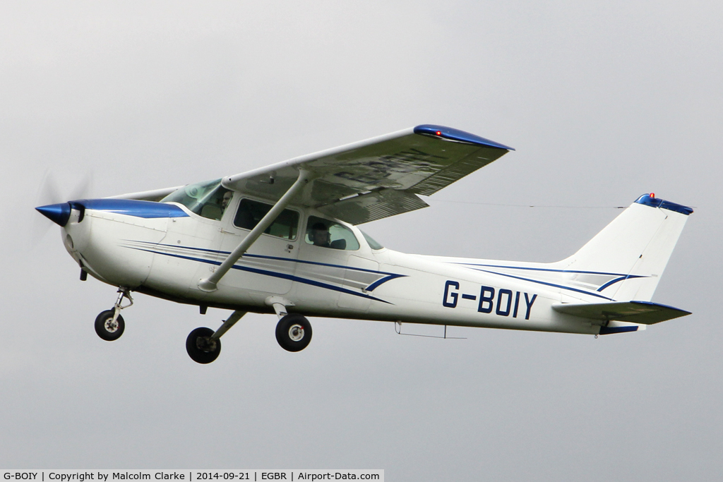 G-BOIY, 1976 Cessna 172N C/N 172-67738, Cessna 172N at Breighton Airfield's Helicopter Fly-In. September 21st 2014.
