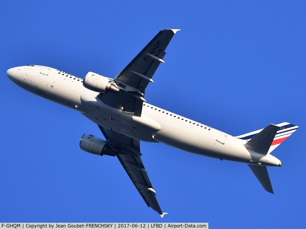 F-GHQM, 1991 Airbus A320-211 C/N 237, A53287 /HOP37JC to Marseille passing 3000ft