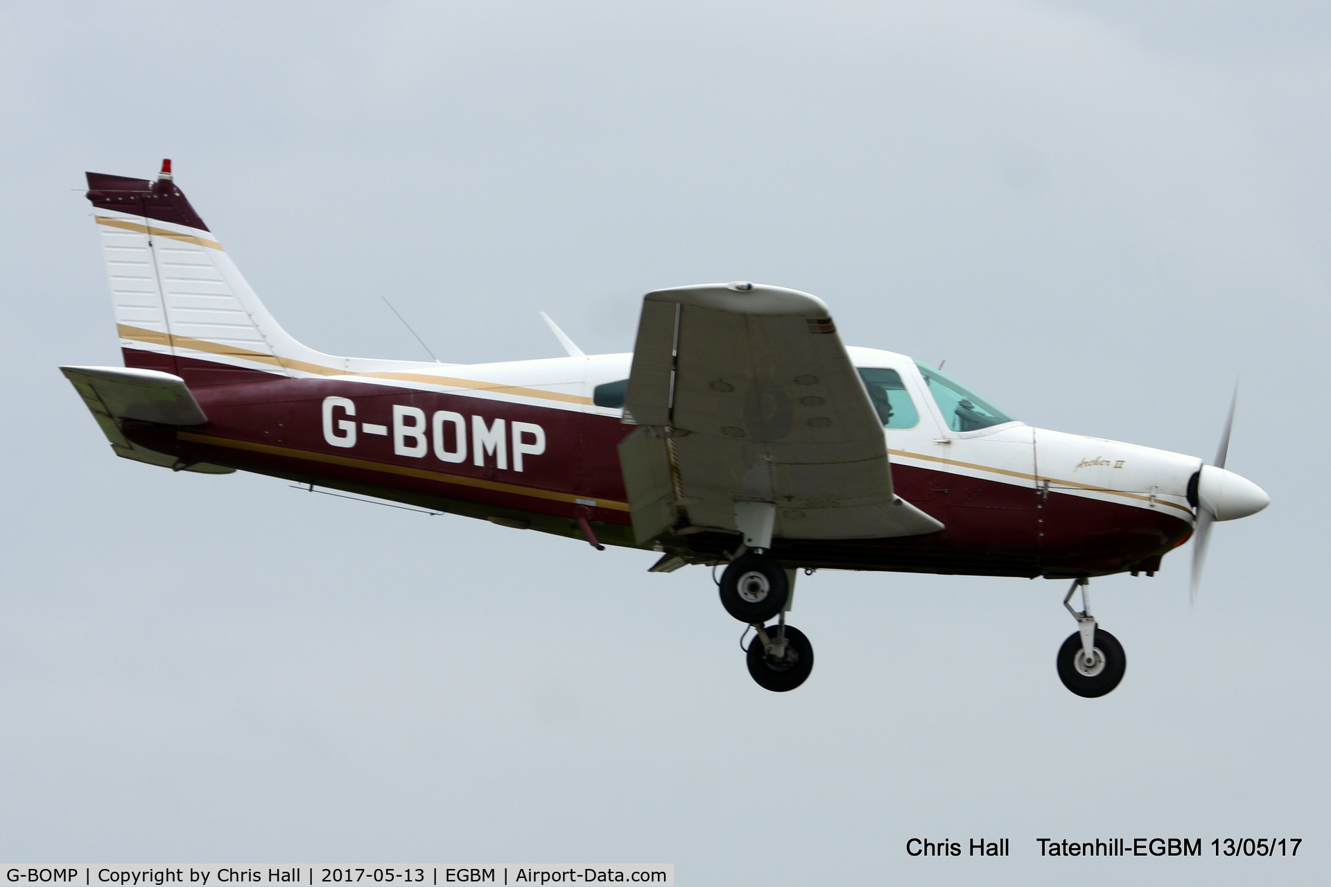 G-BOMP, 1977 Piper PA-28-181 Cherokee Archer II C/N 28-7790249, at the Tatenhill 