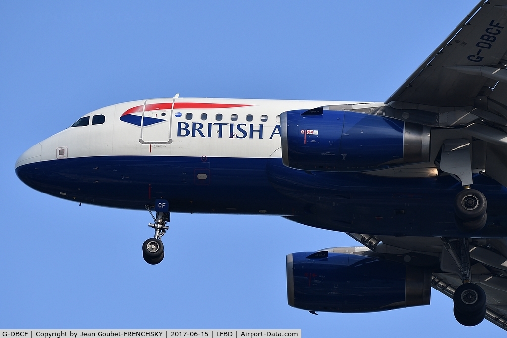 G-DBCF, 2005 Airbus A319-131 C/N 2466, BA2786 from London (LGW) landing runway 23
