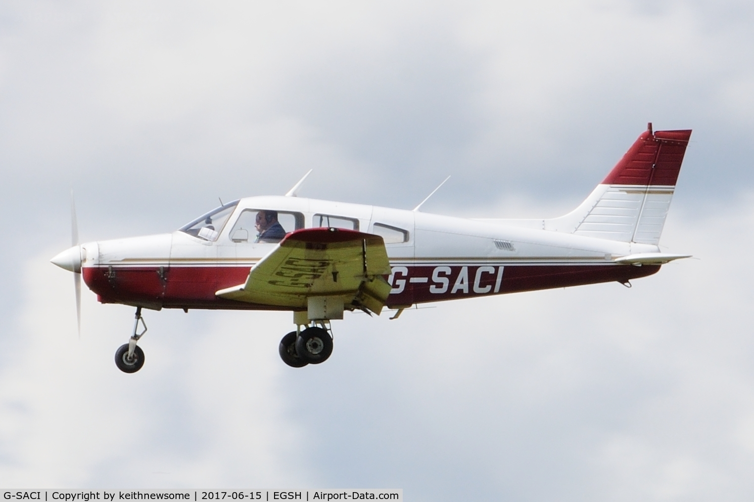 G-SACI, 1982 Piper PA-28-161 Cherokee Warrior II C/N 28-8216123, Nice Visitor.