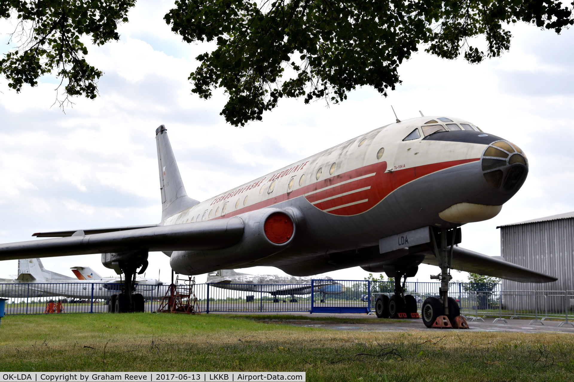 OK-LDA, 1957 Tupolev Tu-104A C/N 76600503, Displayed at the 