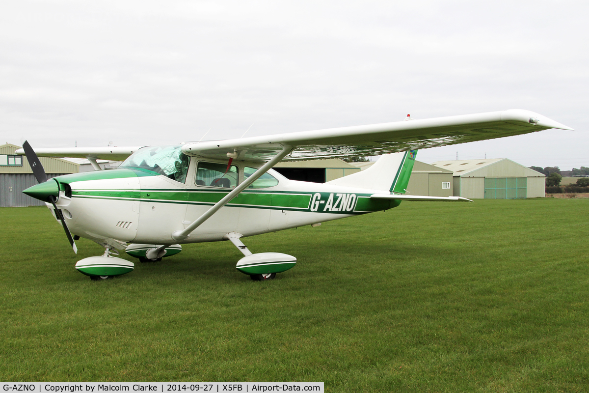 G-AZNO, 1972 Cessna 182P Skylane C/N 182-61005, Cessna 182P at Fishburn Airfield UK. September 27th 2014.