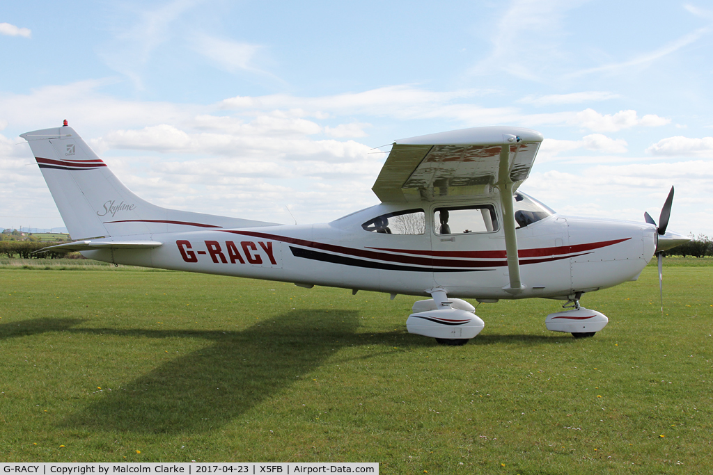 G-RACY, 1999 Cessna 182S Skylane C/N 18280588, Cessna 182S at Fishburn Airfield UK. April 23rd 2017.