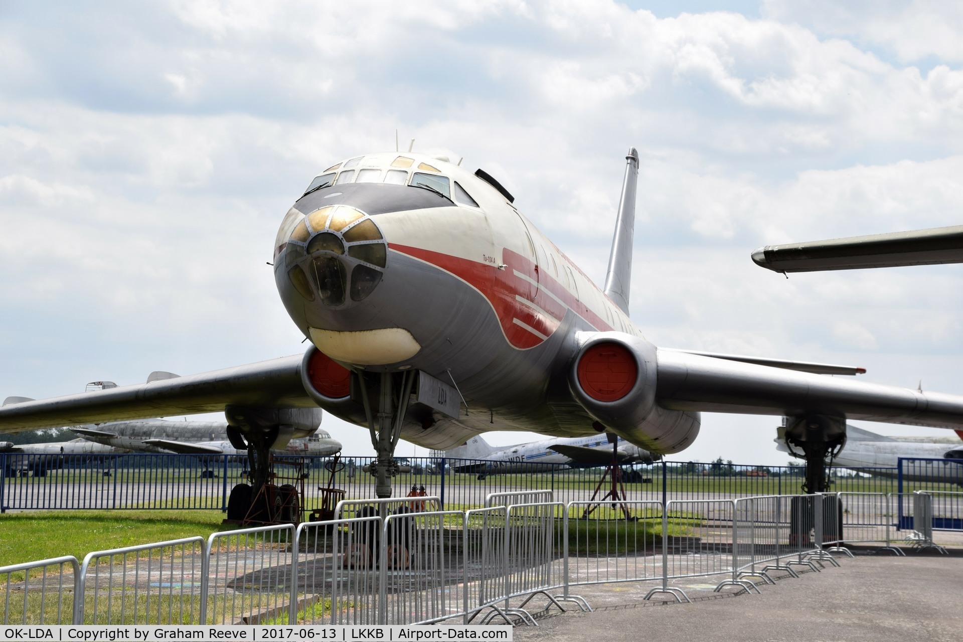 OK-LDA, 1957 Tupolev Tu-104A C/N 76600503, On display at 