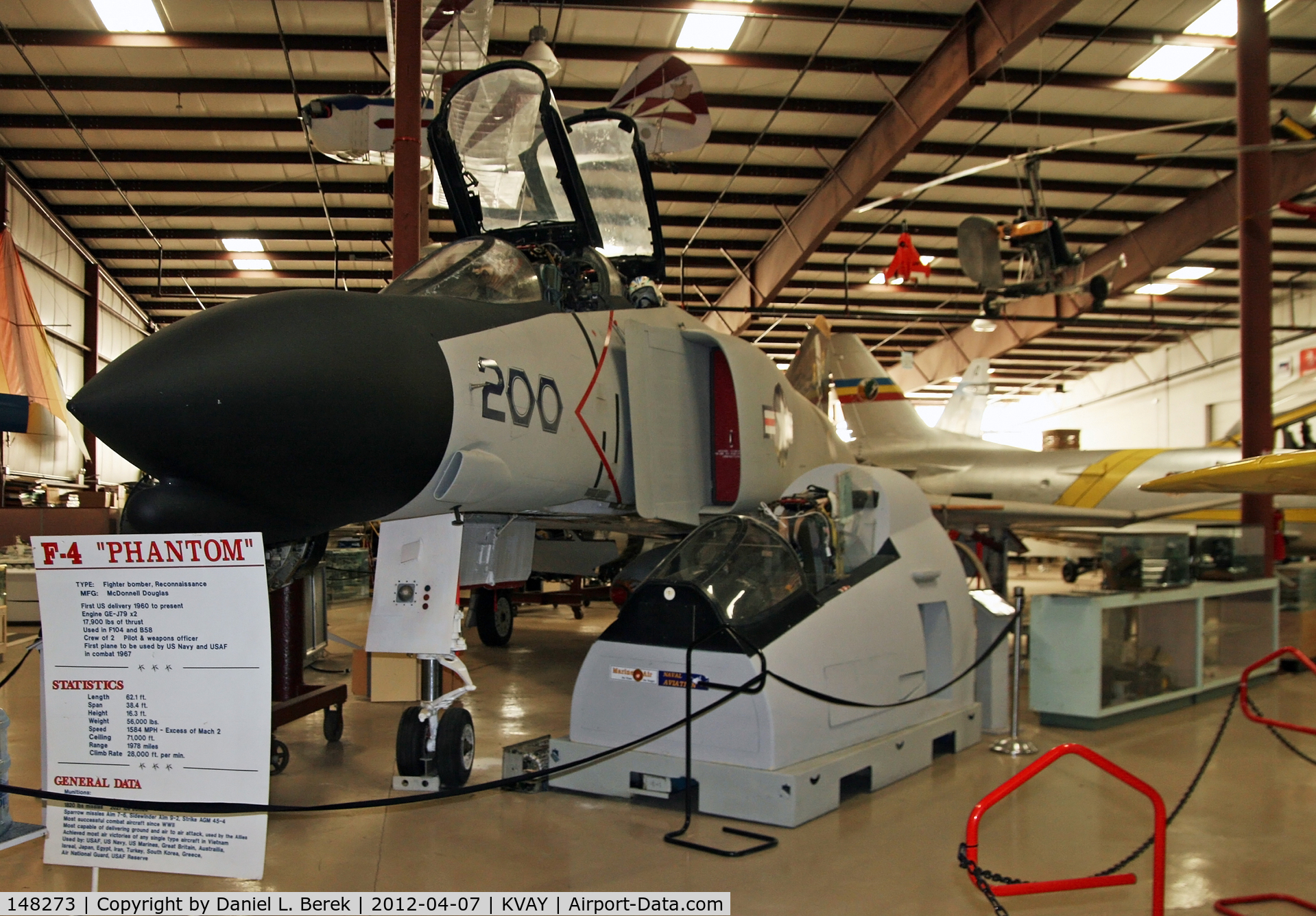 148273, McDonnell F-4H-1F Phantom II C/N 45, This early Phantom is on display at the Air Victory Museum, Lumberton, NJ.