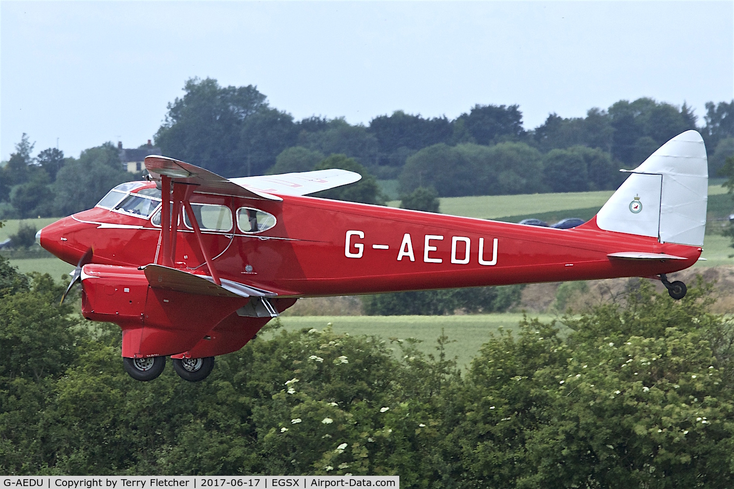 G-AEDU, 1937 De Havilland DH-90A Dragonfly C/N 7526, At North Weald