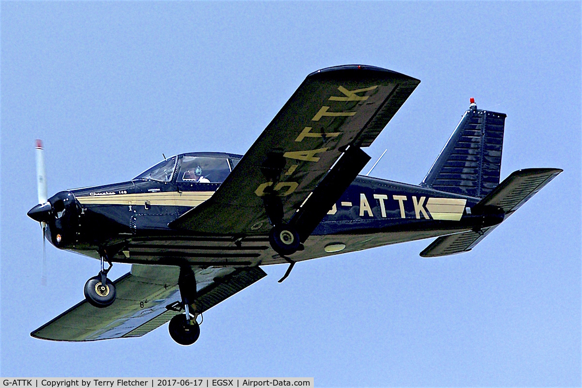 G-ATTK, 1966 Piper PA-28-140 Cherokee C/N 28-21959, At North Weald