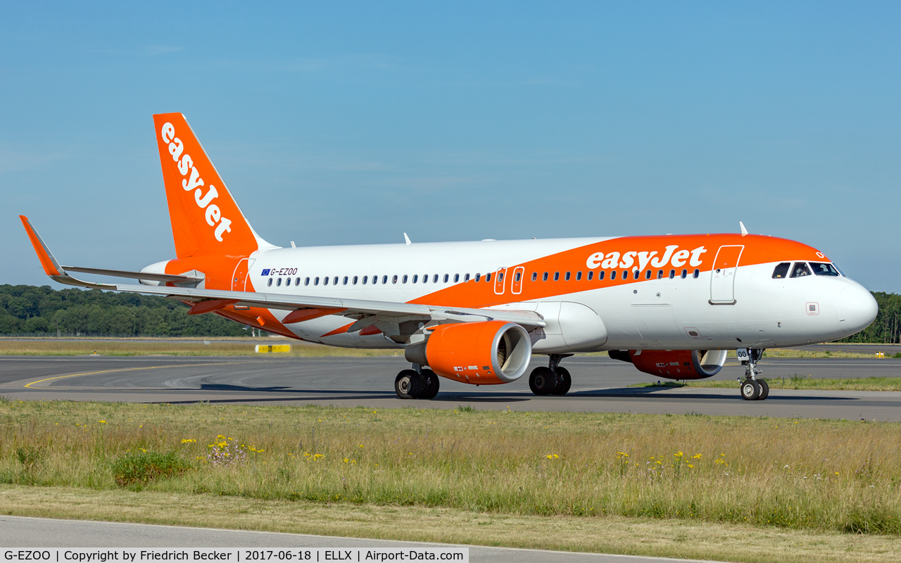 G-EZOO, 2015 Airbus A320-214 C/N 6606, taxying to the active
