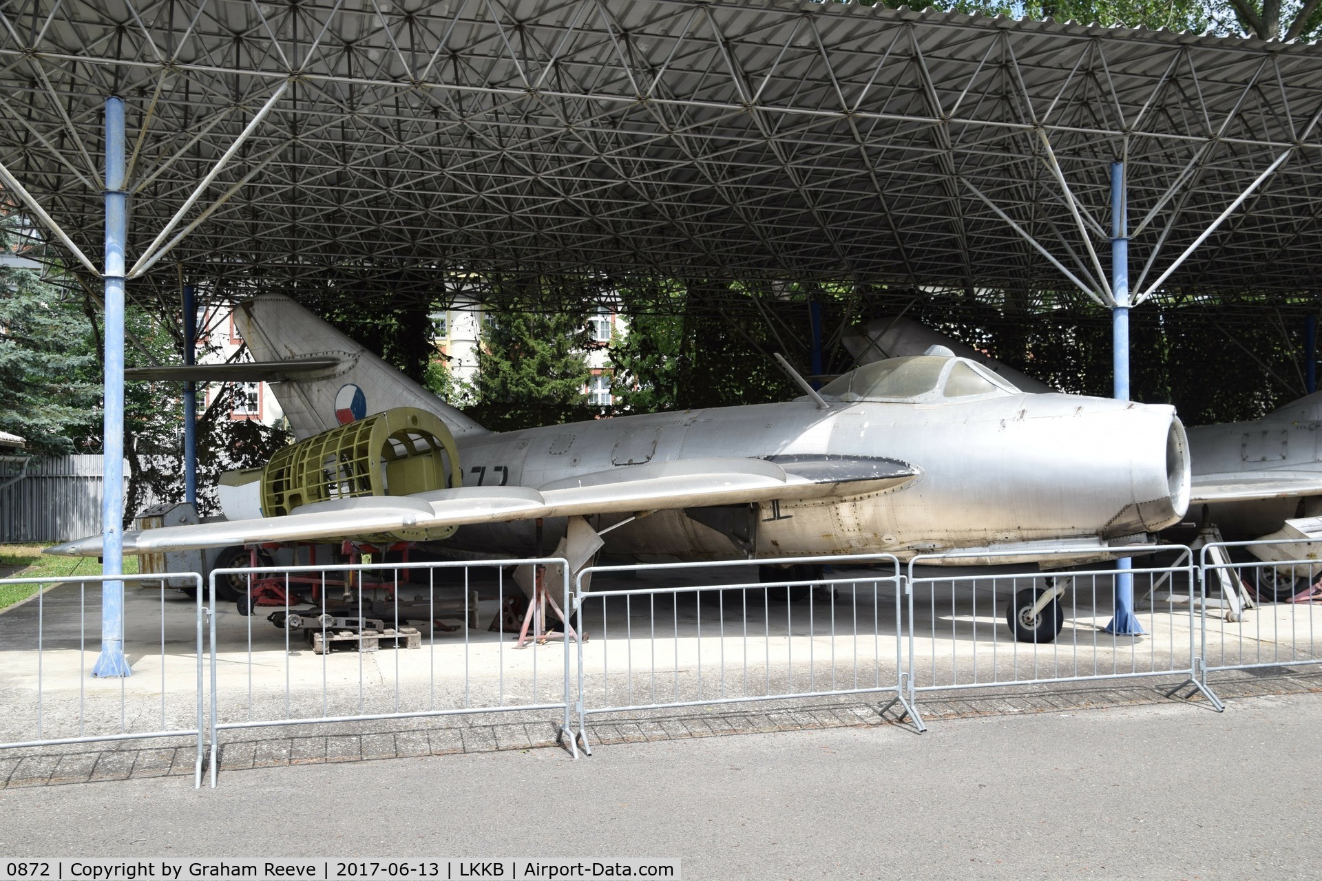 0872, Mikoyan-Gurevich MiG-17PF C/N 0872, On display at 