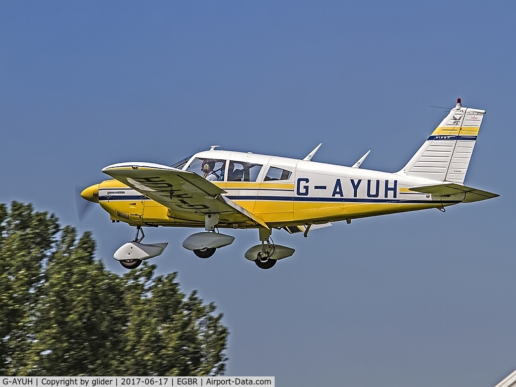 G-AYUH, 1970 Piper PA-28-180 Cherokee C/N 28-7105042, arrival