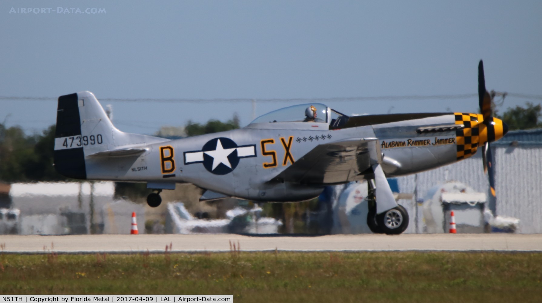 N51TH, 1944 North American P-51D Mustang C/N 122-40530, Alabama Rammer Jammer