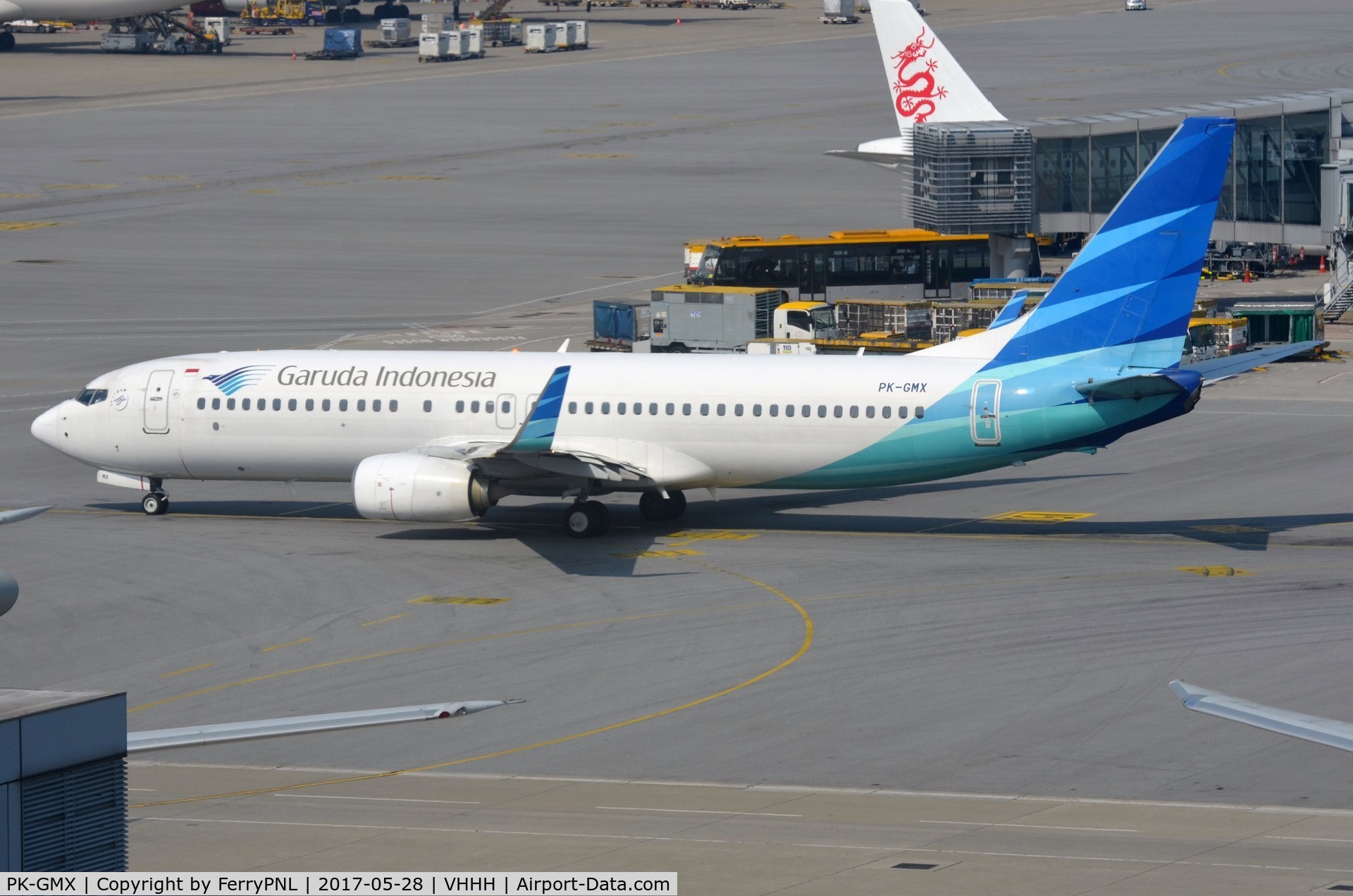 PK-GMX, 2012 Boeing 737-8U3 C/N 38070, Garuda B738 about to depart