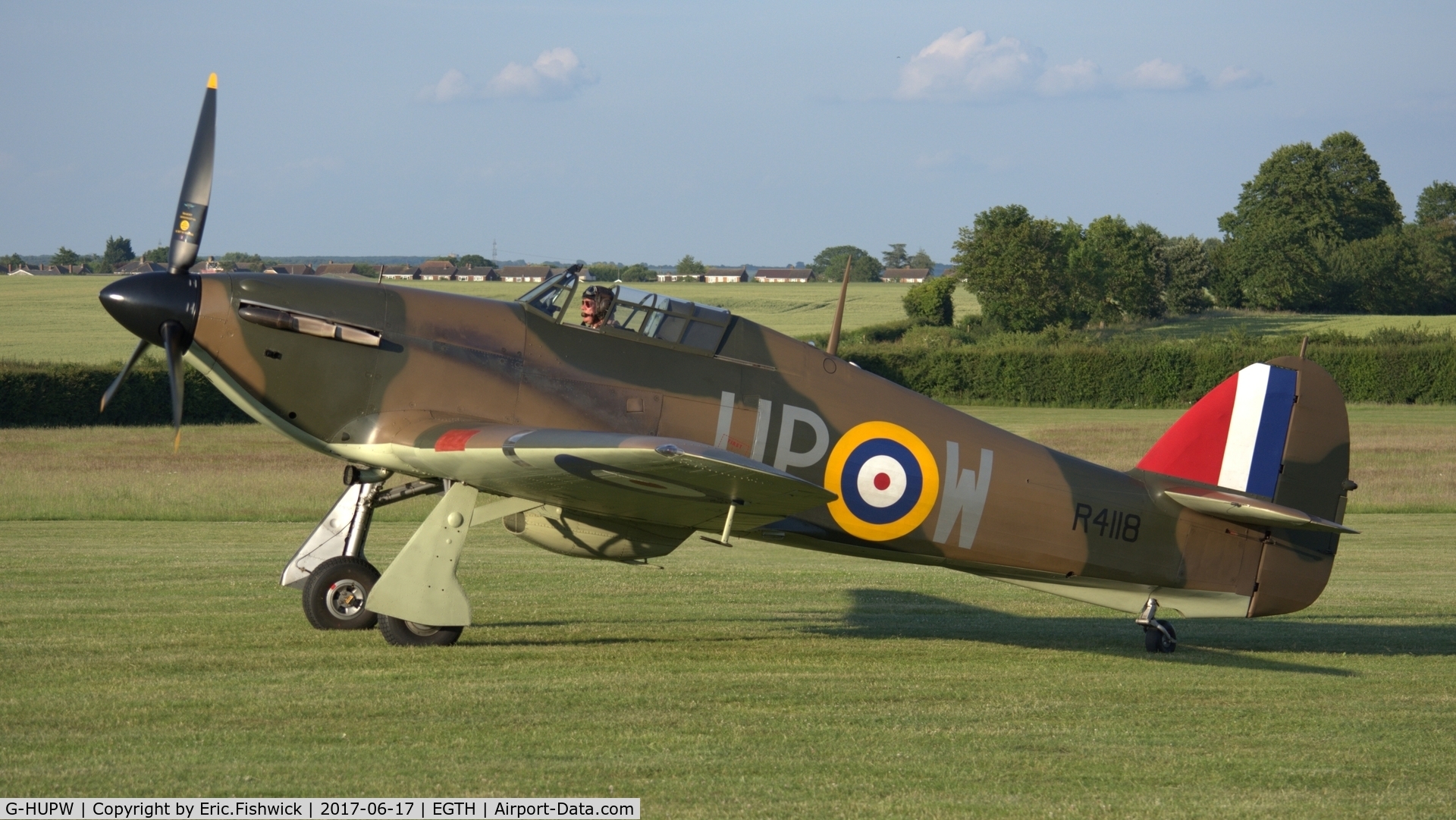 G-HUPW, 1940 Hawker Hurricane I C/N G592301, 1. R4118 at the epic Evening Airshow, The Shuttleworth Collection, June, 2017