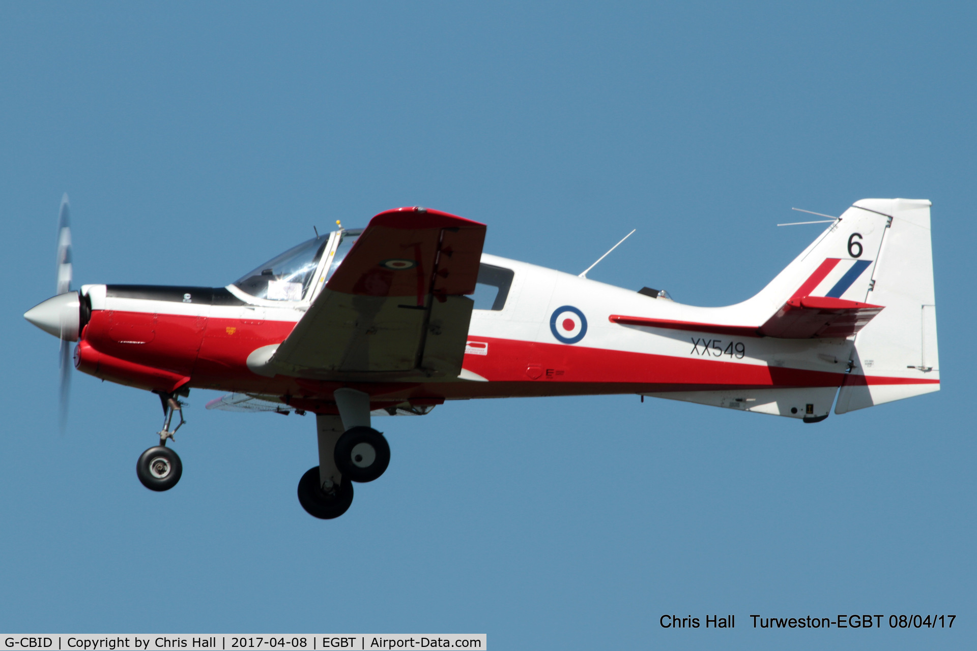 G-CBID, 1974 Scottish Aviation Bulldog T.1 C/N BH.120/242, at The Beagle Pup 50th anniversary celebration fly in