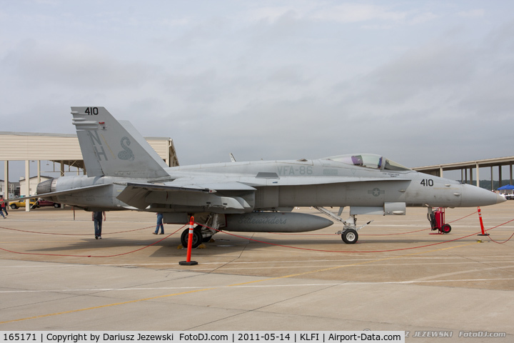 165171, McDonnell Douglas F/A-18C Hornet C/N 1287/C396, FA-18C Hornet 165171 NH-410 from VFA-86 Sidewinders NAS Lemoore, CA