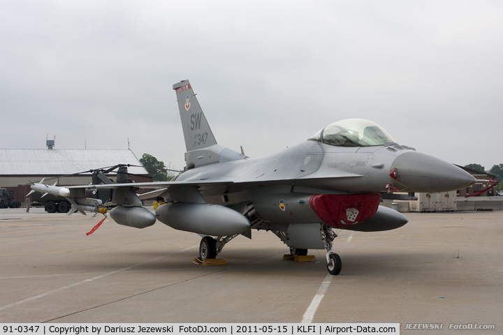 91-0347, General Dynamics F-16C Fighting Falcon C/N CC-45, F-16CJ Fighting Falcon 91-0347 SW from 77th FS Gamblers 20th FW Shaw AFB, SC
