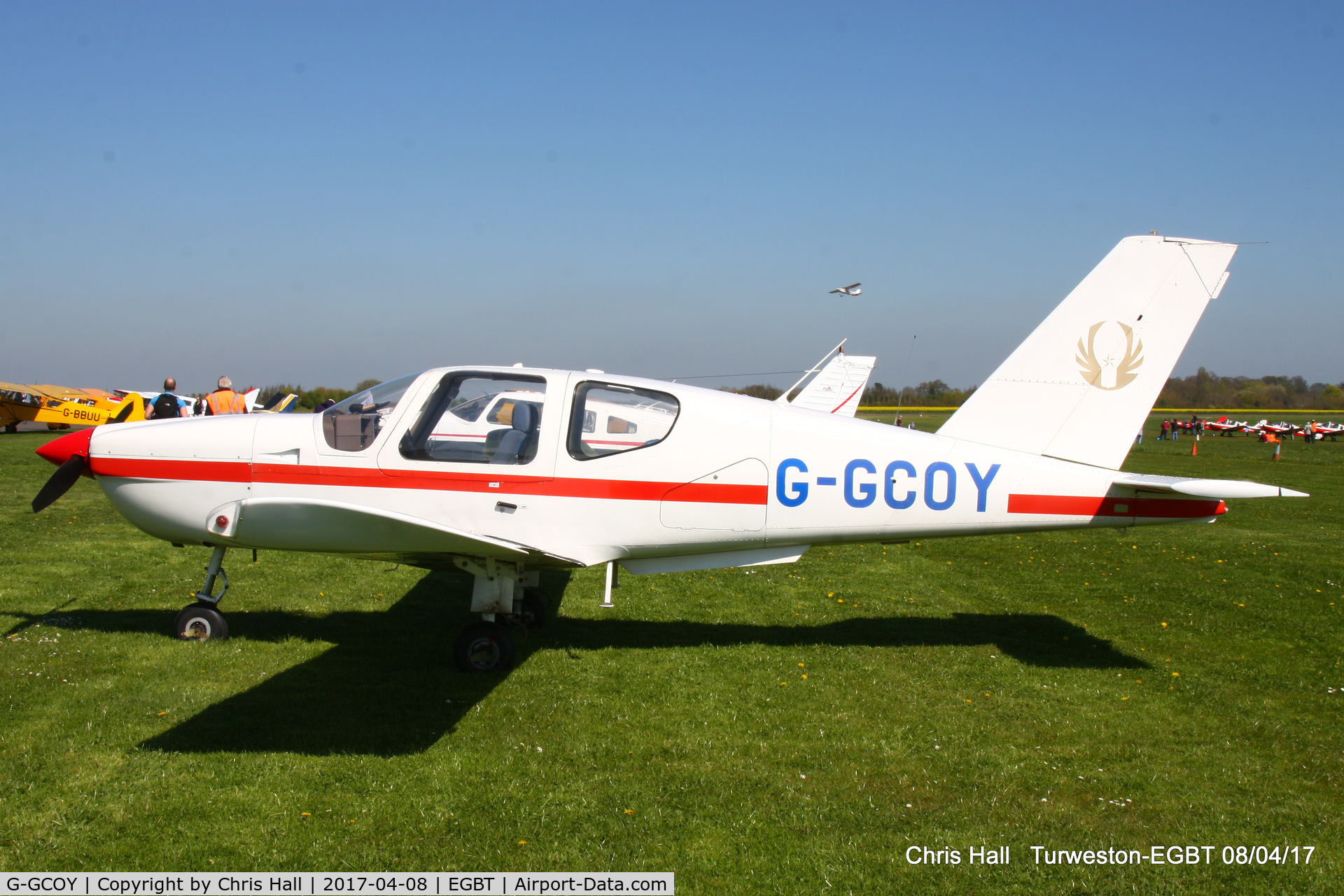G-GCOY, 1981 Socata TB-9 Tampico C/N 233, at The Beagle Pup 50th anniversary celebration fly in