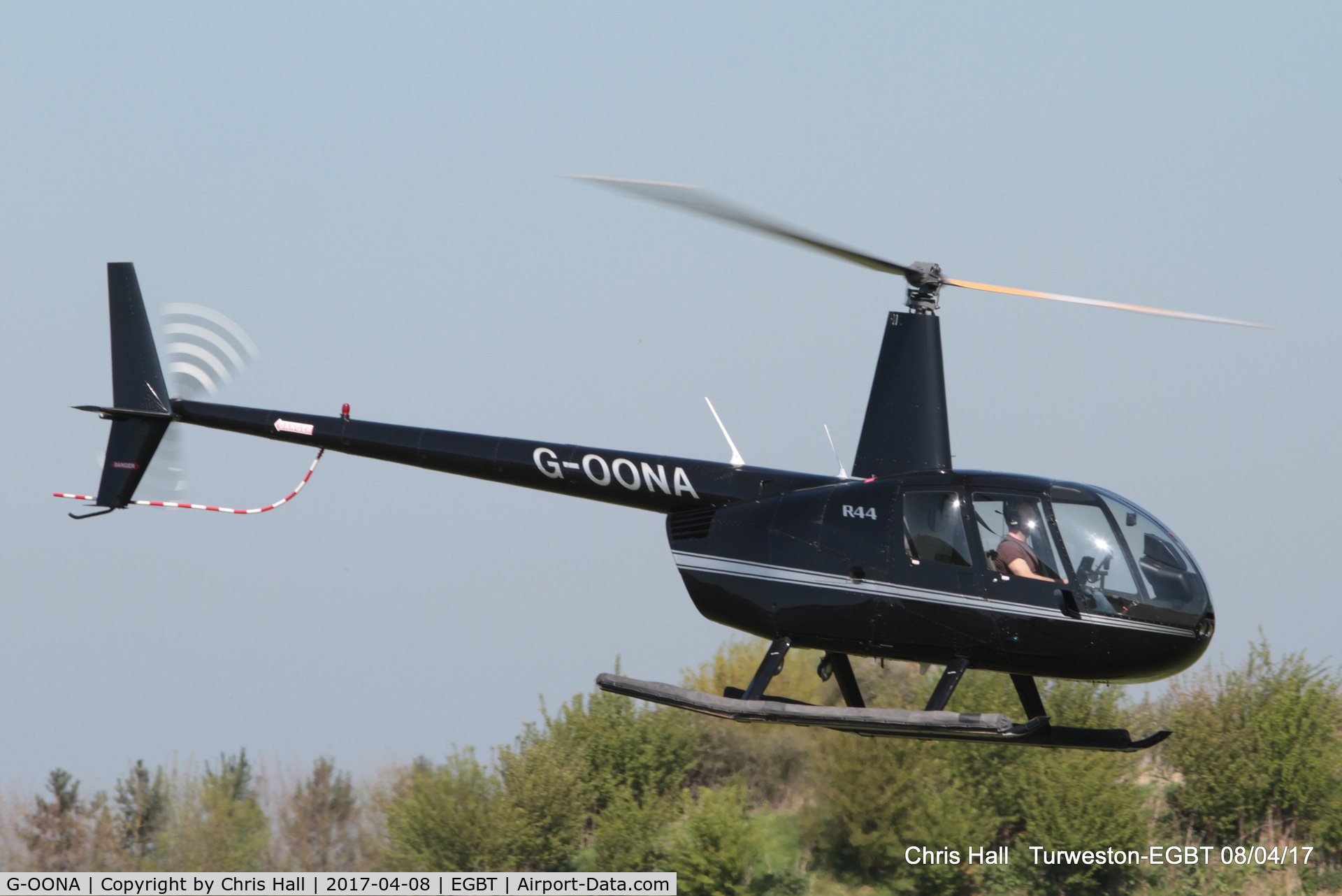 G-OONA, 2005 Robinson R44 Clipper II C/N 10907, at The Beagle Pup 50th anniversary celebration fly in