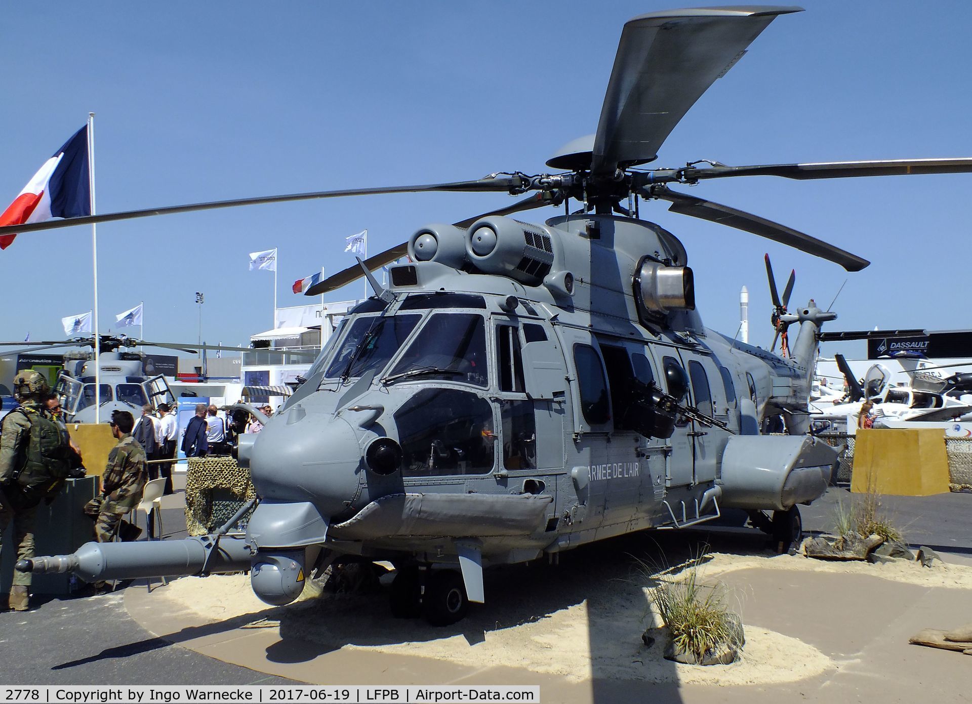 2778, 2012 Eurocopter EC-725R2 Caracal C/N 2778, Eurocopter EC725R2 Caracal of the Armee de l'Air at the Aerosalon 2017, Paris