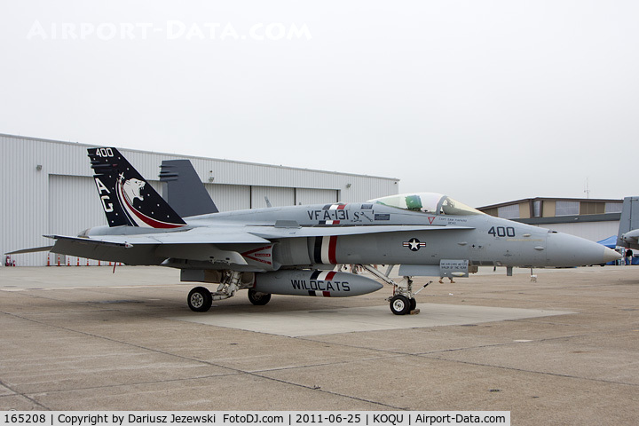 165208, McDonnell Douglas F/A-18C Hornet C/N 1378/C433, FA-18C Hornet 165208 AG-400 from VFA-131 Wildcats NAS Oceana, VA