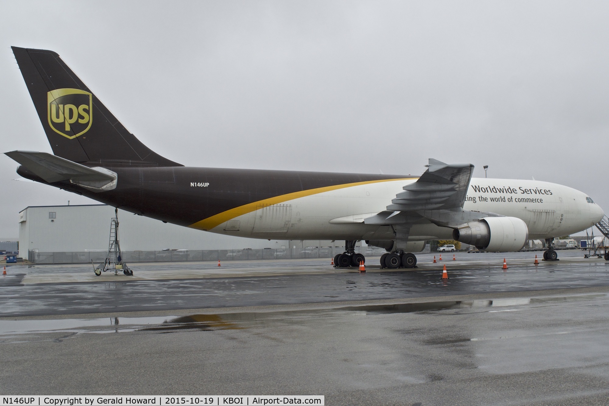 N146UP, 2003 Airbus A300F4-622R C/N 829, Parked on UPS ramp.