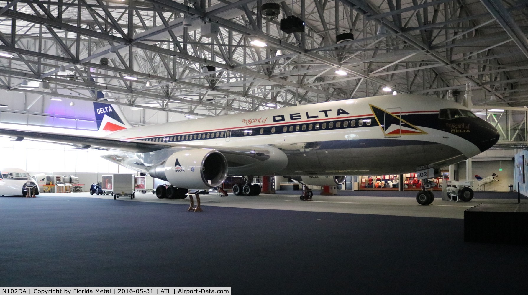N102DA, 1982 Boeing 767-232 C/N 22214, The Spirit of Delta at Delta museum