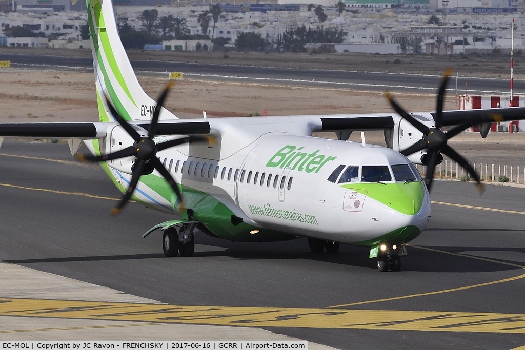 EC-MOL, 2016 ATR 72-600 (72-212A) C/N 1359, Binter Canarias departure to Las Palmas