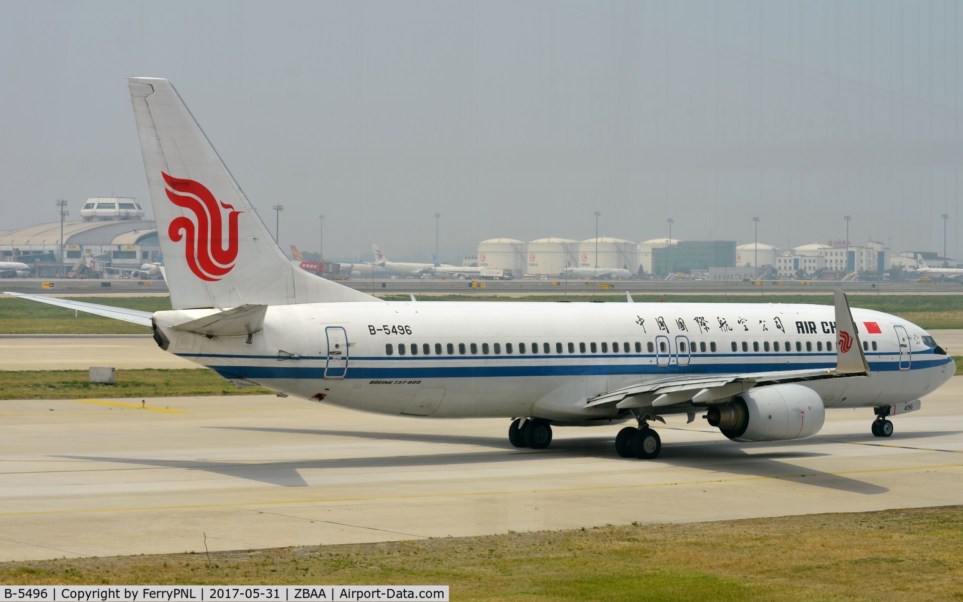 B-5496, 2010 Boeing 737-89L C/N 36750, Air China B738