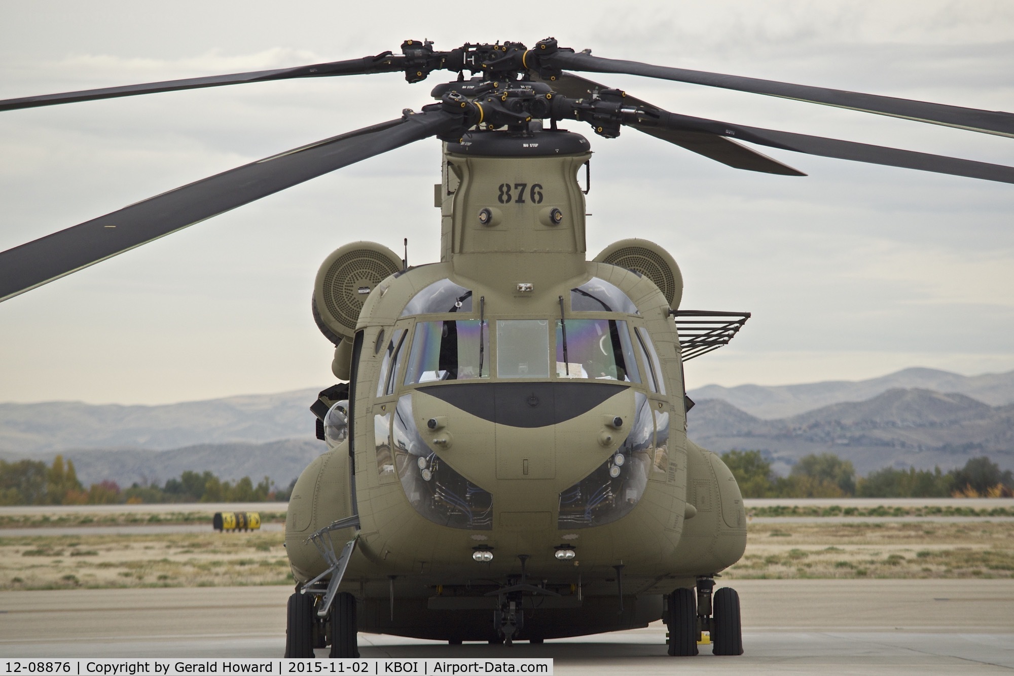 12-08876, 2012 Boeing CH-47F Chinook C/N M.8876, Parked on south GA ramp.