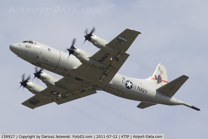 158927, Lockheed P-3C-145-LO Orion C/N 285A-5599, P-3C Orion 158927 LF-927 from VP-10 Red Lancers NAS Jacksonville, FL