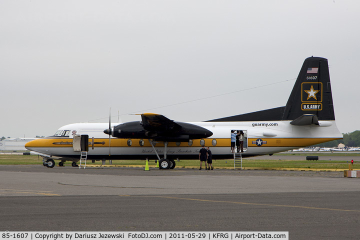 85-1607, 1983 Fokker C-31A (F27-400M) Troopship C/N 10653, C-31A Troopship (F-27-400M) 85-1607 from USAR