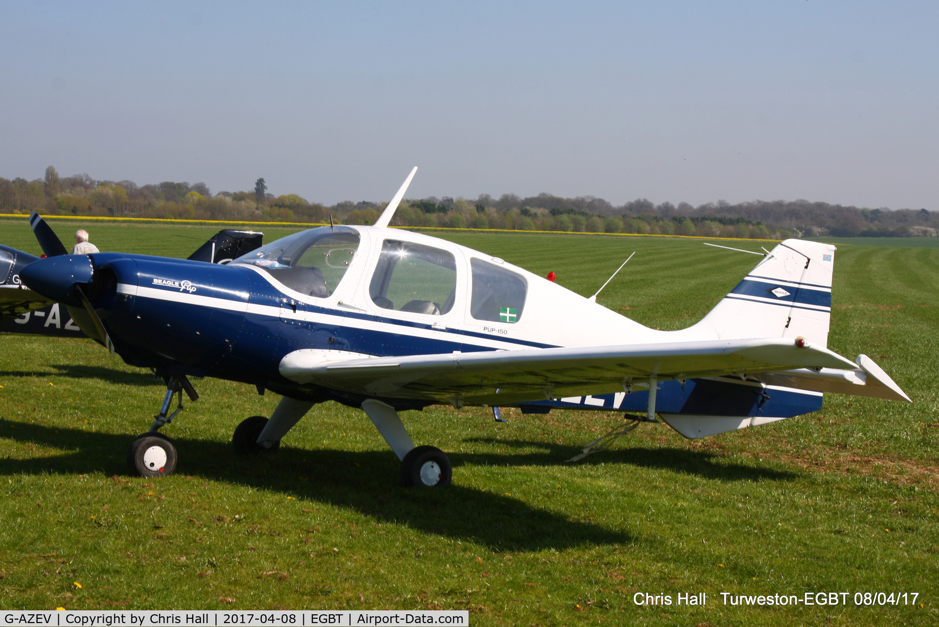 G-AZEV, 1969 Beagle B-121 Pup Series 2 (Pup 150) C/N B121-131, at The Beagle Pup 50th anniversary celebration fly in