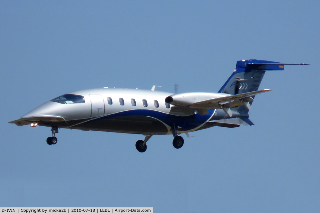 D-IVIN, 2008 Piaggio P-180 Avanti II C/N 1159, Landing