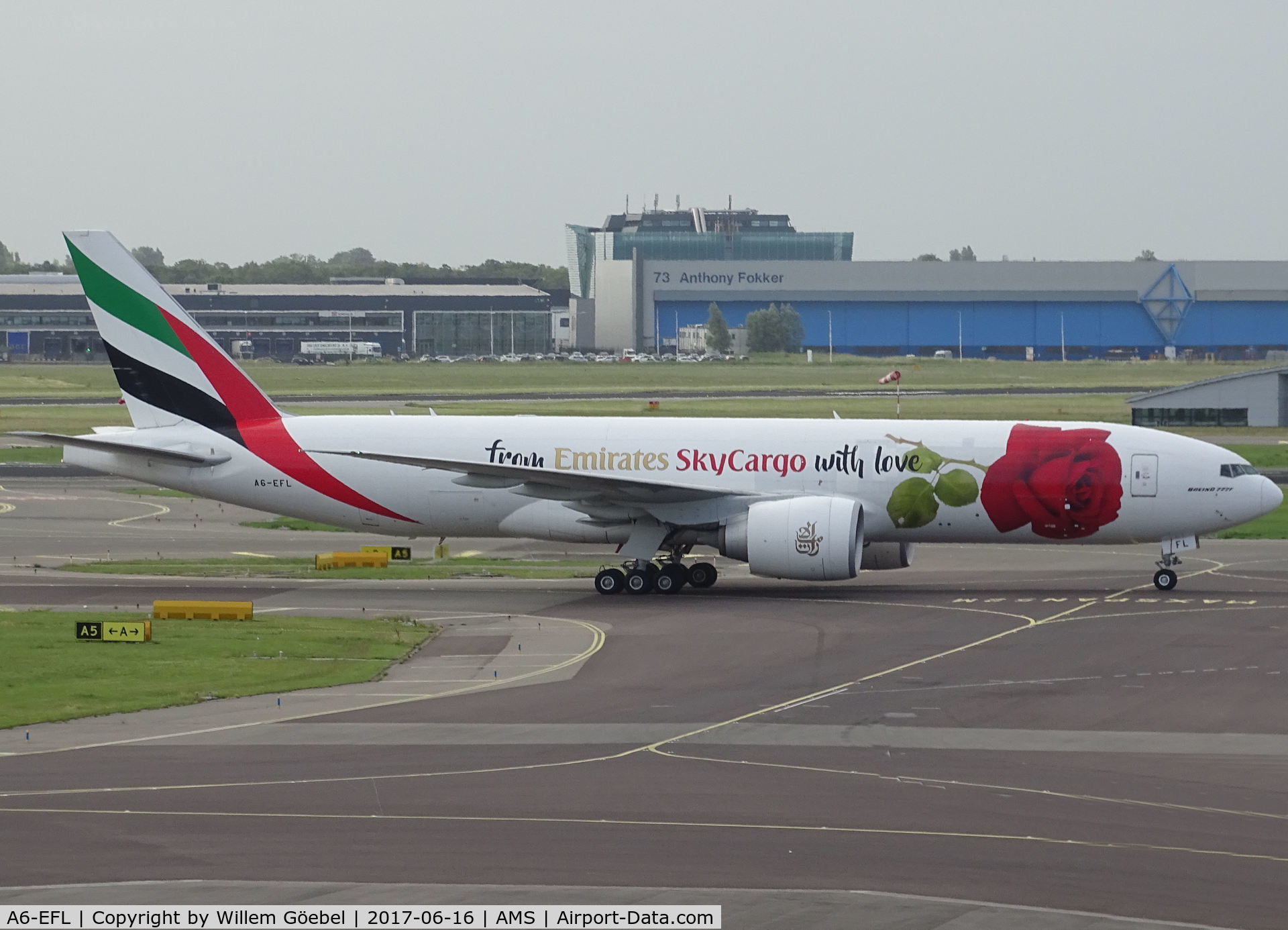 A6-EFL, 2013 Boeing 777-F1H C/N 42230, Taxi to the runway of Schiphol Airport